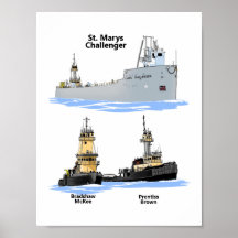 Challenger och tugs