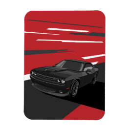 Challenger RT svart Magnet