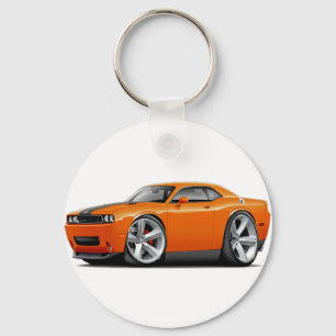 Challenger SRT8 Orange-Black Car Nyckelring