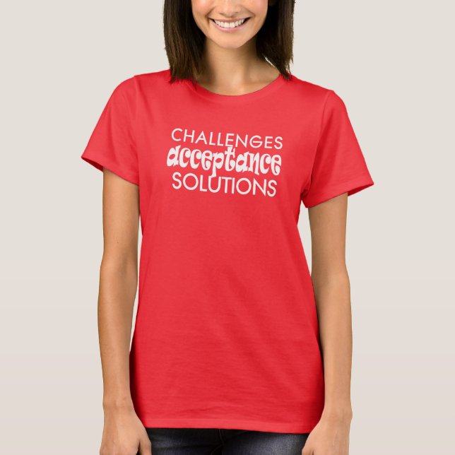 challenges acceptance solutions t-shirt 25 (Framsida)