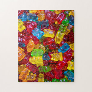 Challenging Rainbow Gummy Bear Candy Photo Pussel