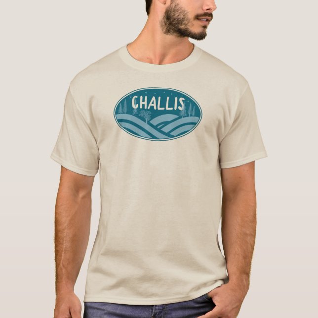 Challis Idaho Outdoors T Shirt (Framsida)