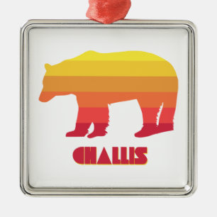 Challis Idaho Rainbow Bear Julgransprydnad Metall