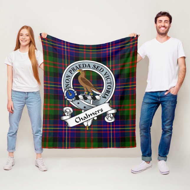 Chalmers Klan Badge Tartan Play Fleecefilt (På plats)