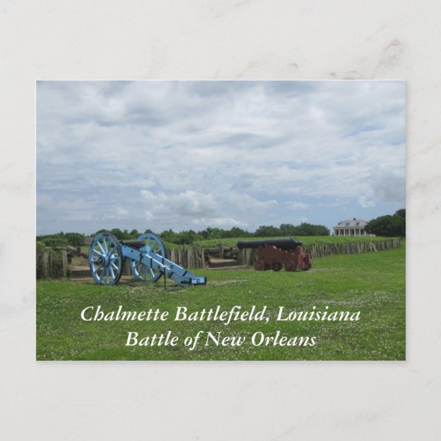 Chalmette Battlefield-vykort Vykort (Framsida)