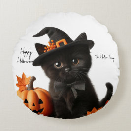 Chalot halloween Citrouille Family Rund Kudde