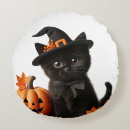 Chalottin halloween Citrouille Family Rund Kudde