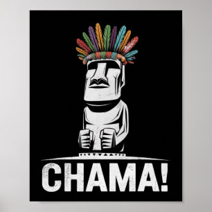 Chama Fighter Mma Fläkt Jjb Boxing Muay Thai Kickb Poster