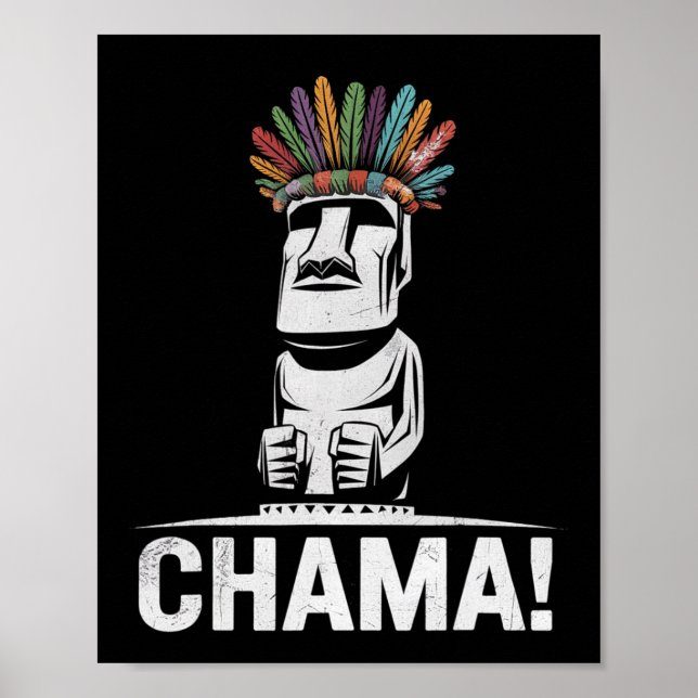 Chama Fighter Mma Fläkt Jjb Boxing Muay Thai Kickb Poster (Framsidan)