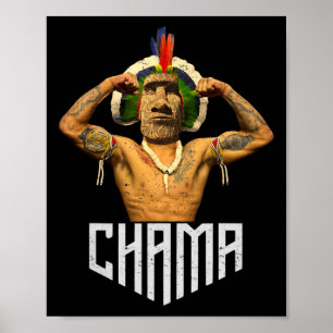 Chama Paotan Mma Fan Jjb Boxning Muay Thai Kickbox Poster