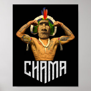 Chama Paotan Mma Fläkt Jjb Boxing Muay Thai Kickbo Poster