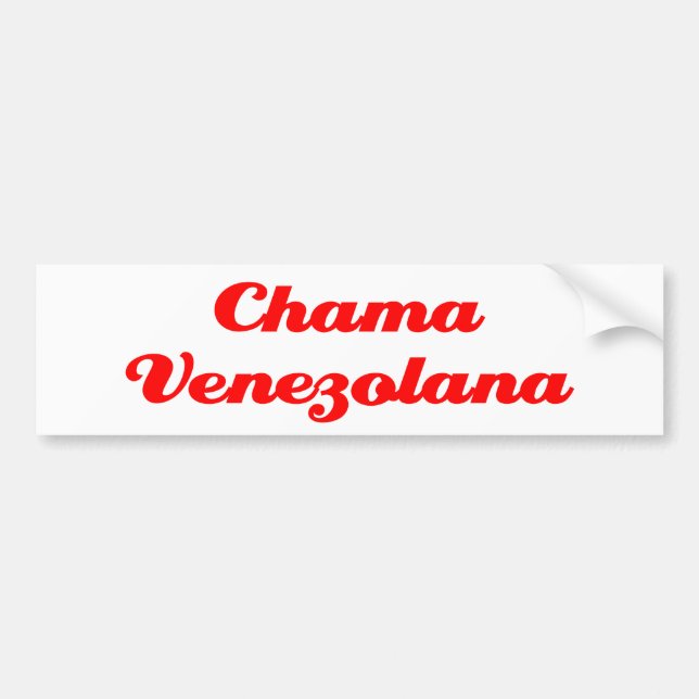 Chama Venezolana Bildekal (Framsidan)