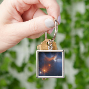 Chamaeleon I Mörk Molecular Cloud Fyrkantig Silverfärgad Nyckelring