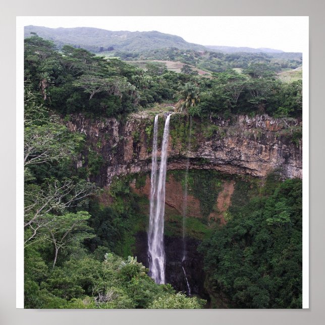 Chamarel Falls, Mauritius Poster (Framsidan)