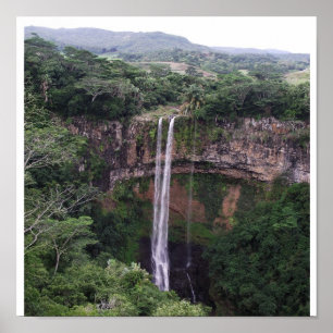 Chamarel nedgångar, Mauritius Poster