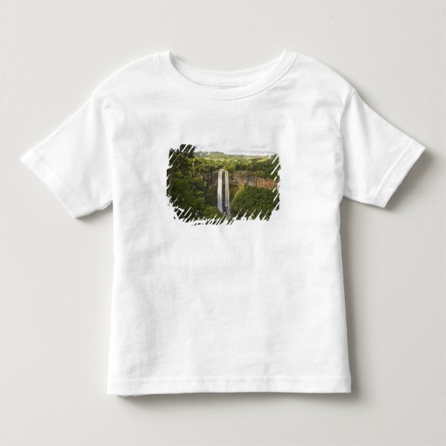 Chamarel vattenfall-högst på Mauritius, över 2 Tee Shirt (Framsida)
