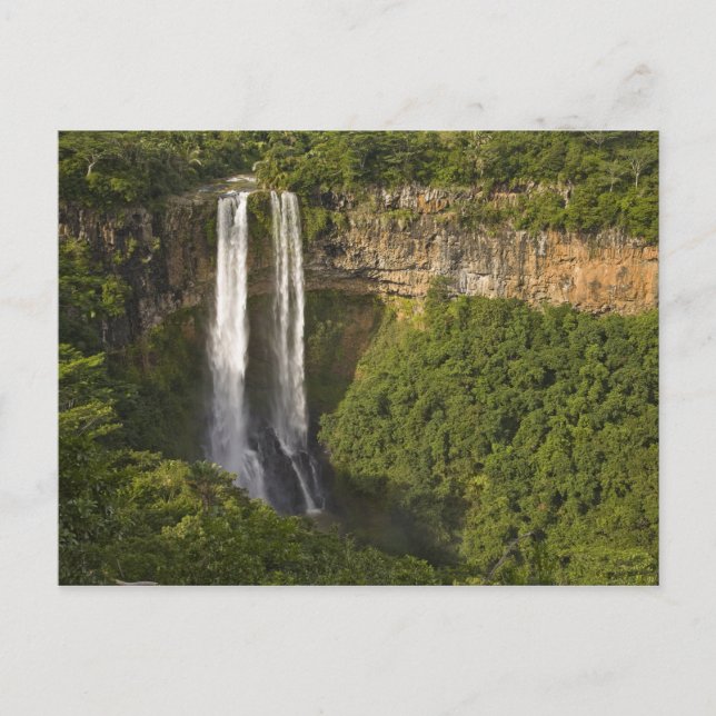 Chamarel Waterfall högst på Mauritius, över Vykort (Framsida)