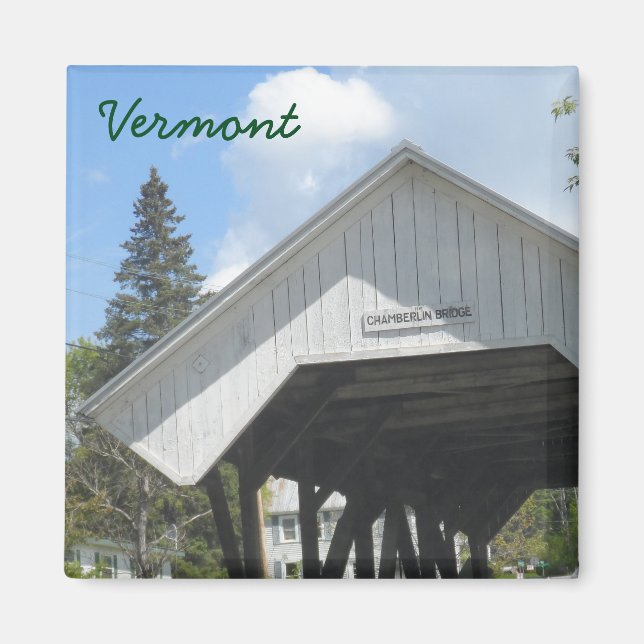 Chamberlin Bridge-Vermont Magnet (Framsidan)