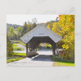 Chamberlin Mill Covered Bridge, Lyndon, Vermont Vykort