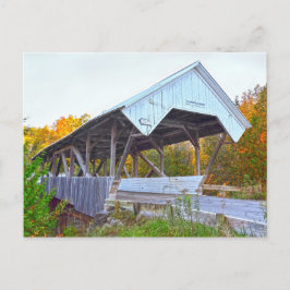 Chamberlin Mill täckte bron i Vermont Vykort
