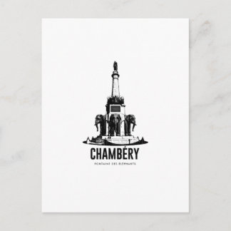 Chambery Cite des Ducs Affiche Vintage Savoie D Vykort