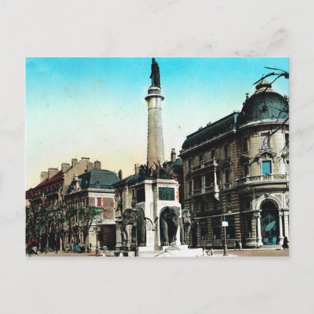 Chambery, Fontän i Elephants Vykort (Framsida)