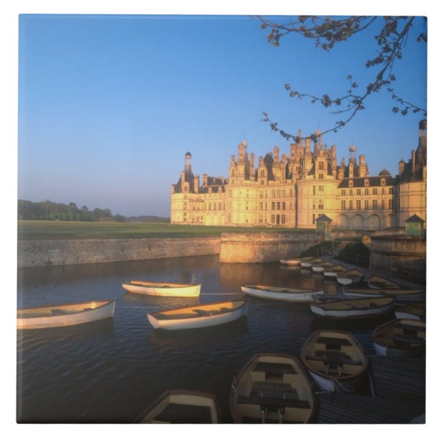 Chambord Slott, Loire-dalen, Loir-et-Cher, Kakelplatta (Framsidan)