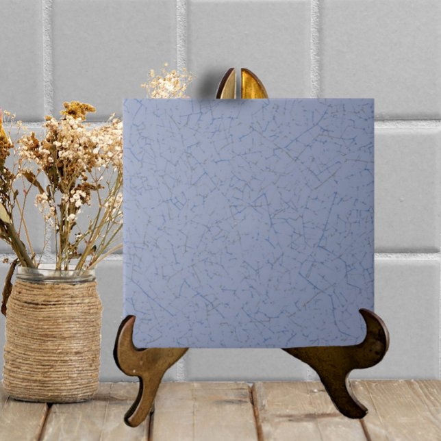 Chambray Blue Crackled Glaze Simple Modern Struktu Kakelplatta (Skapare uppladdad)