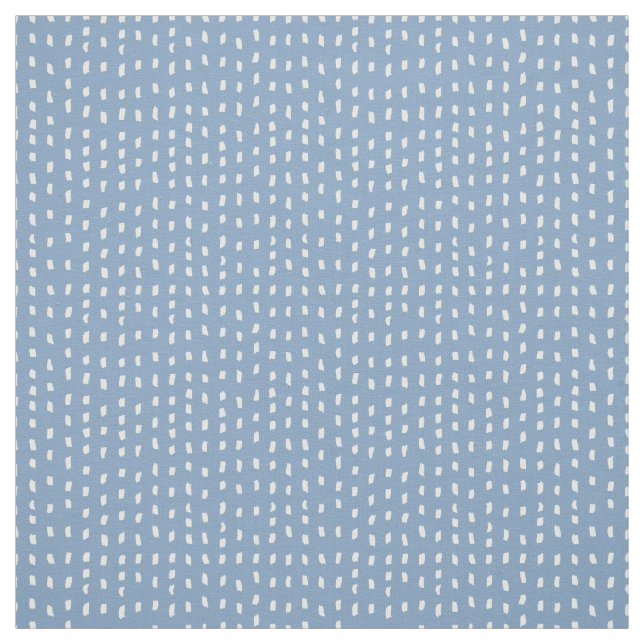 Chambray Blue Rustic Dash Paint Texture Tyg (Provkarta)