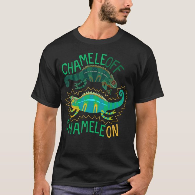 Chameleoff Chameleon T Shirt (Framsida)