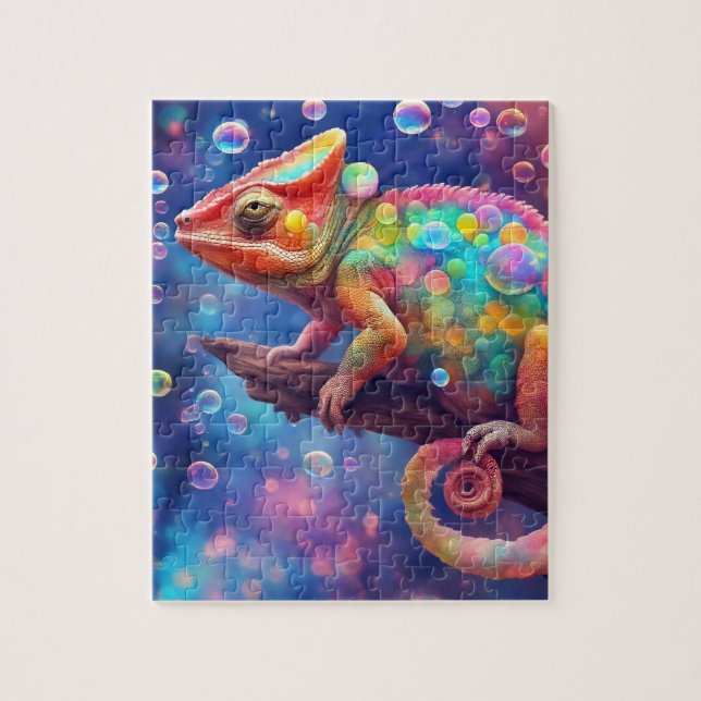 Chameleon 2-bubblor pussel (Vertikal)