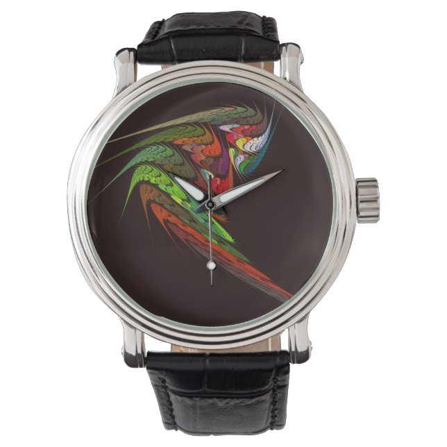 Chameleon Abstrakt Art Armbandsur (Framsida)