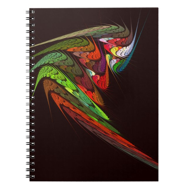 Chameleon Abstrakt Art-bärbar dator Anteckningsbok Med Spiral (Framsidan)