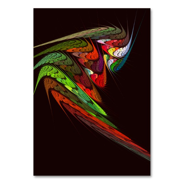 Chameleon Abstrakt Art Bord Card Bordsnummer (Framsidan)