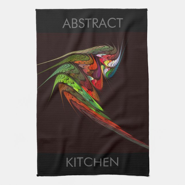 Chameleon Abstrakt Art Kitchen Towel Kökshandduk (Vertikal)