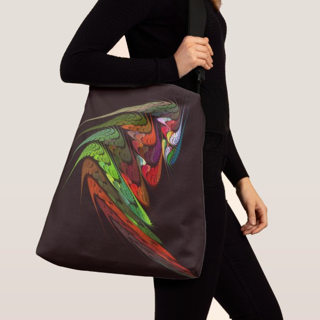 Chameleon Abstrakt Art Kor Body Axelväska (Närbild)