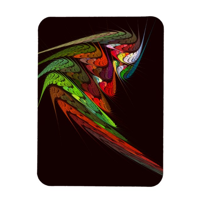 Chameleon Abstrakt Art Premium Magnet (Vertikal)