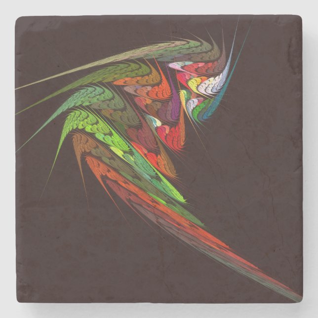 Chameleon Abstrakt Art Stenunderlägg (Framsidan)