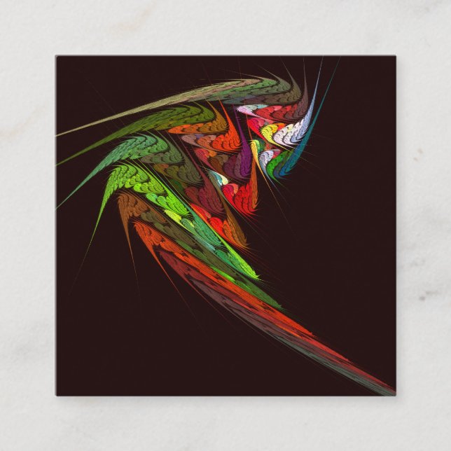 Chameleon Abstrakt Art Tilläggskort (Framsida)