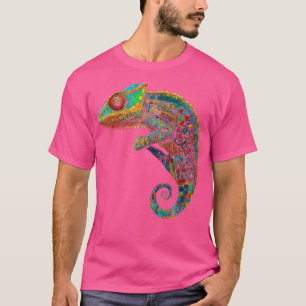 Chameleon Animal Motif Mandala Artwork Chameleon T Shirt