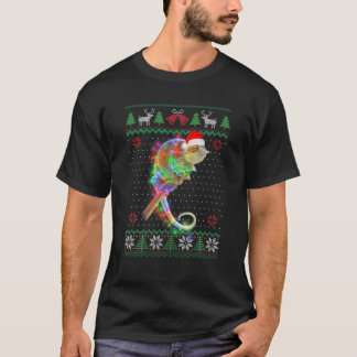 Chameleon Animal Ugly Sweater jul Puppy Anim T Shirt