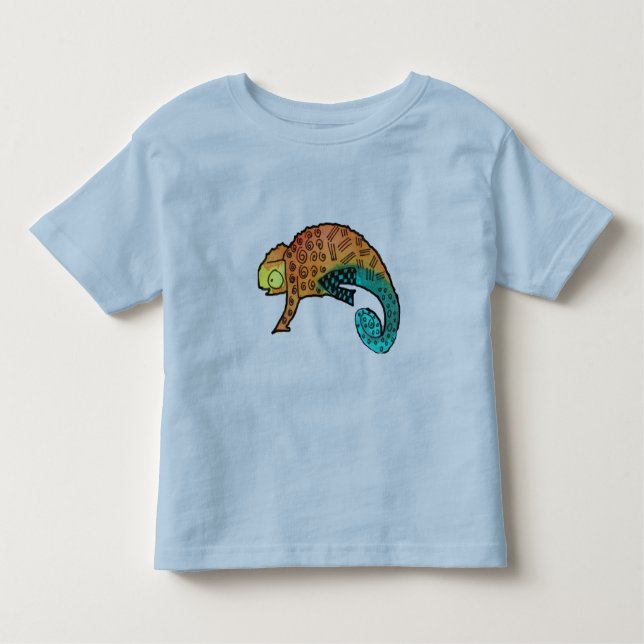 Chameleon bläck småbarn t-shirt (Framsida)