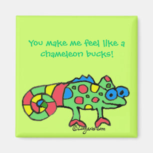 Chameleon Bucks Magnet