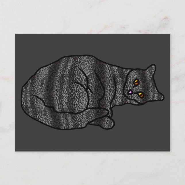 Chameleon Cat Vykort (Framsida)