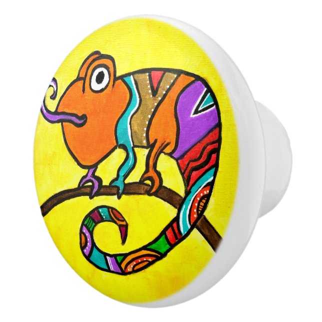 Chameleon Ceramic Knob Knopp (Höger)