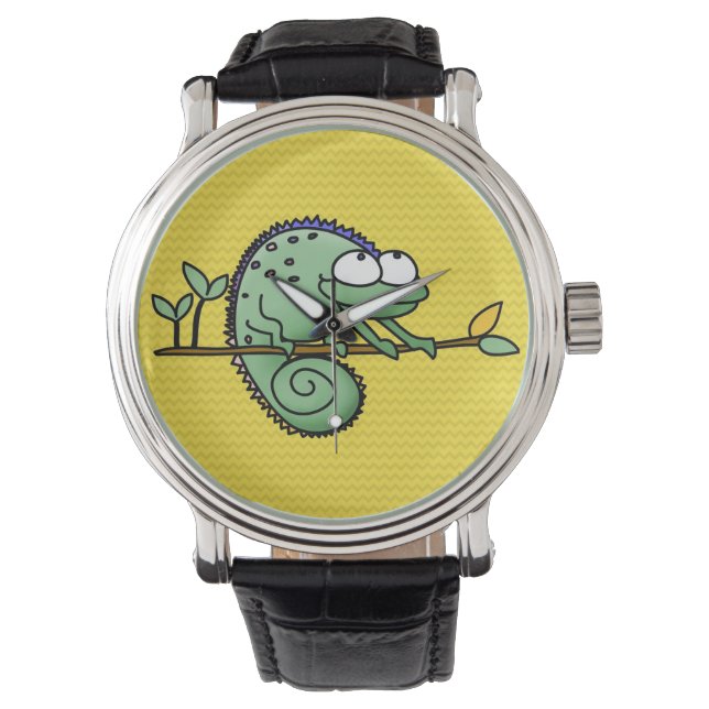 Chameleon Cute Funny Armbandsur (Framsida)