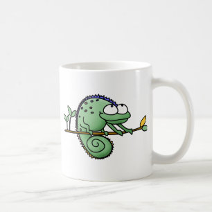 Chameleon Cute Funny Kaffemugg