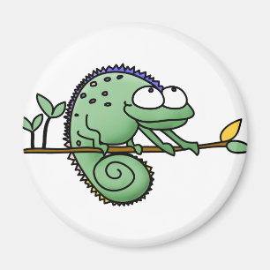 Chameleon Cute Funny Magnet