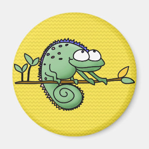 Chameleon Cute Funny Magnet
