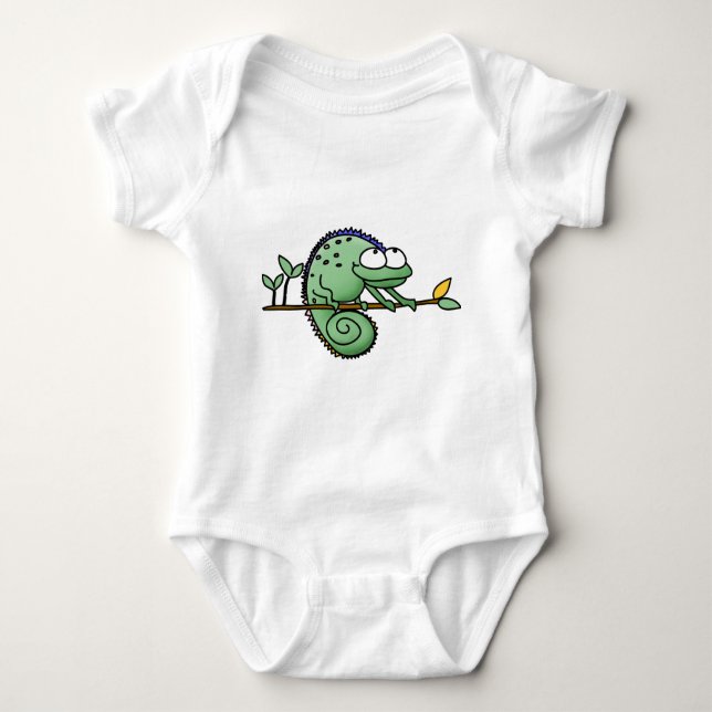 Chameleon Cute Funny T Shirt (Framsida)